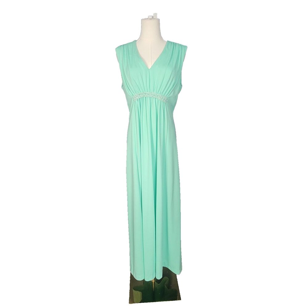 Vintage 70s 1970s Sm/M Handmade Empire Waist Maxi Dress Prairie Cottagecore